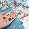   64Pcs 16 Style Tibetan Style Alloy Pendants FIND-PH0008-61-3