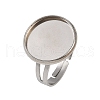 304 Stainless Steel Cuff Ring Components STAS-D372-06P-05-1