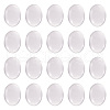 Transparent Clear Glass Flat Back Cabochons GGLA-TA0001-02-40x30-3