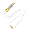 Alloy and Silicone and Stainless Steel Pendant Decorations HJEW-JM03021-03-5