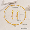 Luxury Brass Round Bead Pendant Earrings & Necklaces Set for Women's Daily Party ND7080-5