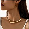 Teardrop Alloy Necklaces & Cuff Earring Sets FS-WGCF282-01-4