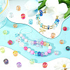 SUNNYCLUE 100Pcs Transparent Acrylic European Beads OACR-SC0001-75-4