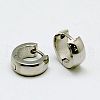 Tarnish Resistant Fashion 304 Stainless Steel Huggie Hoop Earrings EJEW-G124-M12-2