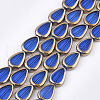 Electroplate Glass Beads Strands EGLA-S188-04-2