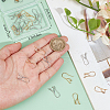 Beebeecraft 32Pcs 2 Styles Brass Earring Hooks KK-BBC0014-12-3