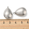 Non-Tarnish 304 Stainless Steel Pendants STAS-L022-024P-01-3