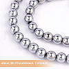 Olycraft 3 Strands Non-magnetic Synthetic Hematite Beads Strands G-OC0002-22-4