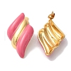 Golden Ion Plating(IP) 304 Stainless Steel Stud Earrings for Women EJEW-L287-044G-3