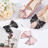 AHADERMAKER Resin Rhinestone Bowknot Shoes Charms FIND-GA0004-20-4