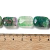 Natural Banded Agate Imitation Ruby in Zoisite Beads Strands G-K392-B03-13x18mm-5