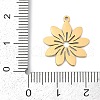 5Pcs 201 Stainless Steel Pendants STAS-K299-02A-G-3