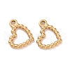 Ion Plating(IP) 304 Stainless Steel Charms STAS-C059-07G-2