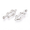 Brass Micro Pave Clear Cubic Zirconia Pendants KK-N267-07P-2