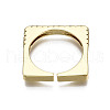 Brass Micro Pave Clear Cubic Zirconia Cuff Rings RJEW-Q161-011-NF-3