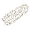 FIBLOOM Electroplate Transparent Glass Beads Strands EGLA-FI0001-01A-1