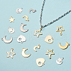 SUNNYCLUE 304 Stainless Steel Stamping Blank Tag Pendants STAS-SC0001-09-5