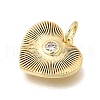 Brass Micro Pave Cubic Zirconia Pendants KK-U072-01B-G-2