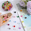 SUNNYCLUE 384Pcs 16 Colors Transparent Acrylic Beads TACR-SC0001-37-3