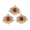 Natural Carnelian(Dyed & Heated) Eye Pendants STAS-P380-24G-03-1