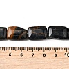Dyed Natural Blue Tiger Eye Beads Strands G-S386-A07-5