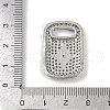 Brass Micro Pave Cubic Zirconia Pendants KK-M322-30P-3