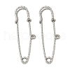 304 Stainless Steel Safety Pins Brooch Findings STAS-K252-11D-P-1