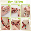 AHADERMAKER 4Pcs 2 Colors Zinc Alloy D-Ring Anchor Shackle Clasps FIND-GA0004-31-3