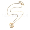 PVD Vacuum Plating 201 Stainless Steel Pendant Necklaces NJEW-R267-02N-G-2
