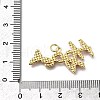 October Breast Cancer Pink Awareness Ribbon Brass Enamel Pendants KK-G525-10G-02-3
