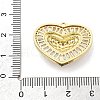 Brass Micro Pave Cubic Zirconia Pendants KK-L228-09G-3