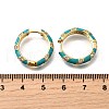 Brass Micro Pave Clear Cubic Zirconia Huggie Hoop Earrings EJEW-H121-22G-02-3
