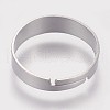 Tarnish Resistant 316 Surgical Stainless Steel Finger Ring Settings STAS-I090-01P-2