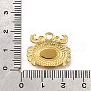 304 Stainless Steel Pave Natural White Shell Pendants STAS-C122-21B-02G-3