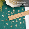 Olycraft 26Pcs 26 Style Initial Letter Alphabet Shape Alloy with Rhinestone Charms FIND-OC0003-25-4