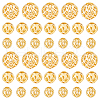   60Pcs 3 Styles Brass Hollow Spacer Beads KK-PH0010-39-7
