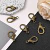 Tibetan Style Alloy Lobster Claw Clasps X-PALLOY-O027-AB01-4