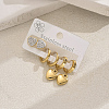 3 Pairs Fashion Stainless Steel Butterfly Earring Sets JH6323-1-4