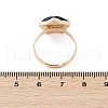 Star Natural Lapis Lazuli Adjustable Rings RJEW-H241-01G-01-3