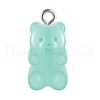 Transparent Resin Pendants HJEW-TAC0007-02G-2