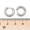 Tarnish Resistant 304 Stainless Steel Huggie Hoop Earrings EJEW-F111-14mm-P-3