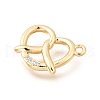 Brass Micro Pave Cubic Zirconia Pendants KK-Q097-05A-G-2