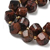 Natural Mahogany Obsidian Beads Strands G-U023-A12-01-4