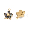 304 Stainless Steel Micro Pave Cubic Zirconia Charms STAS-B088-01G-03-2
