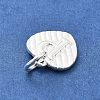 925 Sterling Silver Heart with Capital Letter Charms STER-S009-13P-S-2