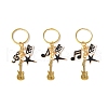 3Pcs Alloy Enamel Keychain KEYC-JKC01186-1
