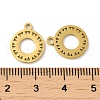 Ion Plating(IP) 304 Stainless Steel Charms STAS-J042-14G-3