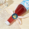 Brass Wax Seal Stamps with Wood Handle AJEW-WH0412-0052-5