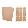  Kraft Paper Stickers AJEW-NB0001-18-1