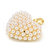 Rack Plating Brass & ABS Plastic Imitation Pearl Pendants X-KK-N255-03E-G-RS-2